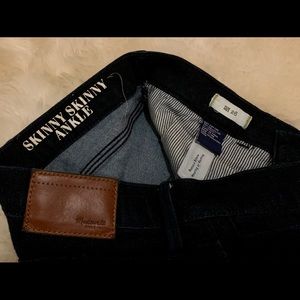 MADEWELL skinny skinny ankle jeans dark wash